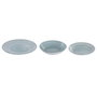 DKD Home Decor Set de Vajilla de Porcelana de 18 Piezas Turquesa