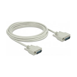 DeLOCK Cable serie D-Sub15 macho a macho 5 m