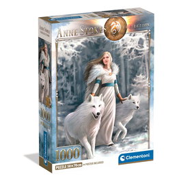 CLEMENTONI Puzzle 1000 Piezas 39957 Anne Stokes Winter Guardians - Para Adultos (+14 Años), 70 x 50 cm