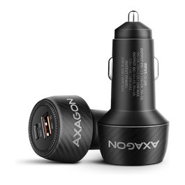 Axagon PWC-PQ48 Cargador de coche con USB-C Power Delivery 3 y USB-A Quick Charge 4+, negro