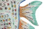 DKD Home Decor Decoración Metal Azul y Multicolor 51x17x39 cm