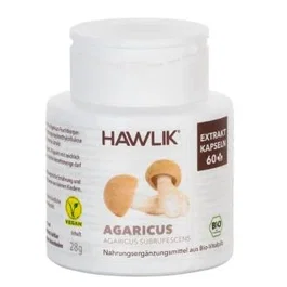 Hawlik Champiñon Del Sol Extracto Puro con Vitamina C y Vitamina D - 60 Cápsulas Vegetales