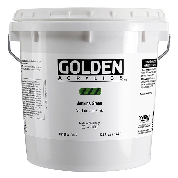 Golden Heavy Body Acrílico Jenkins Verde 3.78 L Golden Heavy Body Acrílico Jenkins Verde 3.78 L