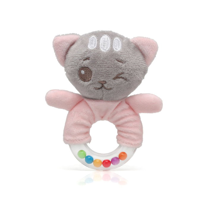 KioKids Peluche Sonajero Gatito Rosa Dolci Amici KioKids Peluche Sonajero Gatito Rosa Dolci Amici