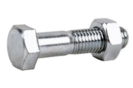 Tornillo Hexagonal 931/934 Zinc 6x60 con Tuerca 8.8