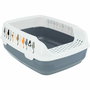 Trixie TRI4011905403977 Caja de arena Delio 38 x 20 x 50 cm Estampado Gris y Blanco