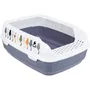 Trixie TRI4011905403977 Caja de arena Delio 38 x 20 x 50 cm Estampado Gris y Blanco