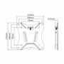 Neomounts NM-W25BLACK Soporte de pared ultra plano para pantallas de 10-30 pulgadas