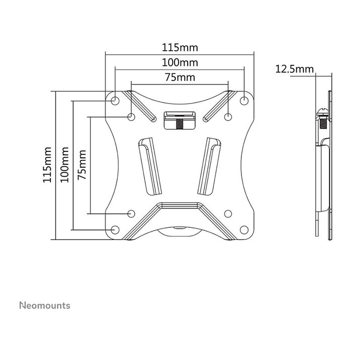 Neomounts NM-W25BLACK Soporte de pared ultra plano para pantallas de 10-30 pulgadas Neomounts NM-W25BLACK Soporte de pared ultra plano para pantallas de 10-30 pulgadas