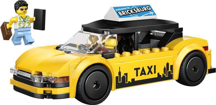 Lego City Juego de Construcción Taxi Amarillo, Edad Mínima Recomendada 6 Años