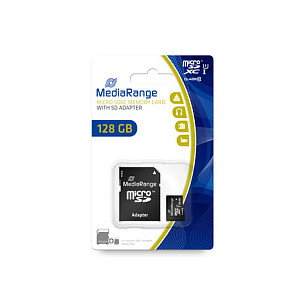 MEDIARANGE MicroSDXC MR945 de 128 GB con adaptador MEDIARANGE MicroSDXC MR945 de 128 GB con adaptador