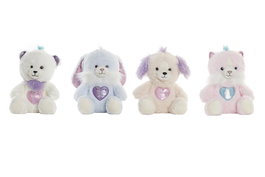 DKD Home Decor Peluche de Animales Surtido de 4 Unidades en Poliéster