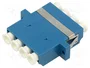 LogiLink Adaptador de fibra LC Quad con brida, 12 piezas, azul