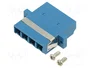 LogiLink Adaptador de fibra LC Quad con brida, 12 piezas, azul