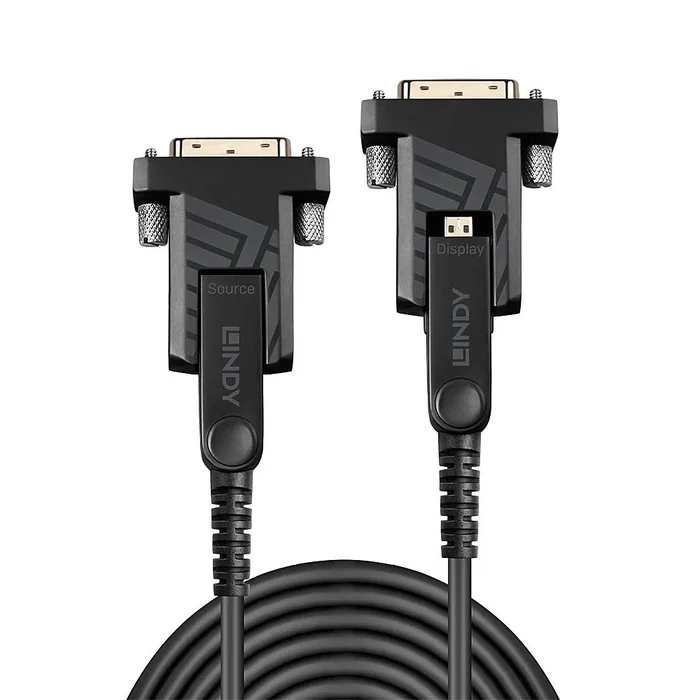 Lindy Cable HDMI Híbrido de Fibra Óptica Micro HDMI 50m 4K60 Negro