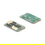 DeLOCK 95278 - Tarjeta PCI Express Mini Interna con 4 Puertos Serie RS-232, Conector Macho Derecho, Compatible con Windows 10/11 y Server 2022