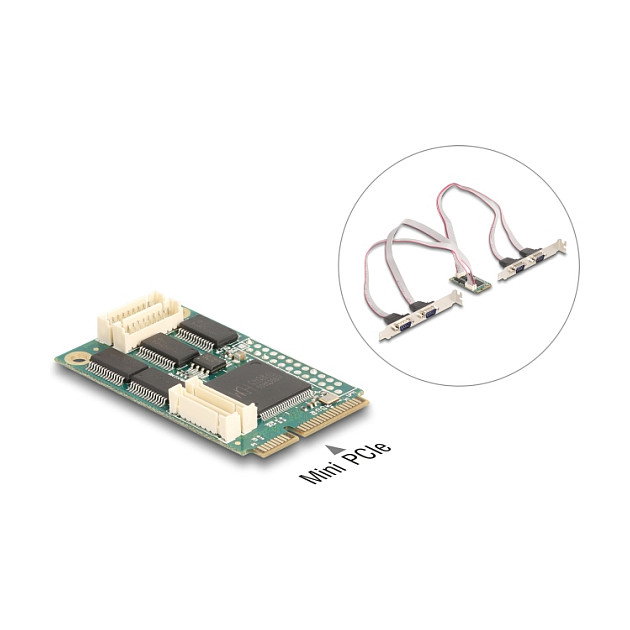 DeLOCK 95278 Mini PCIe I/O 4 x RS-232