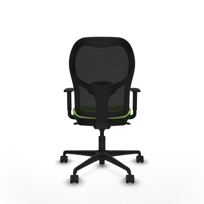 PIQUERAS Y CRESPO Silla de oficina Jorquera con mecanismo Sincro, Pistacho y Negro