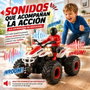 Crazon Moto Quad radio control escala 1:14 con luces y sonidos Rojo