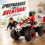 Crazon Moto Quad radio control escala 1:14 con luces y sonidos Rojo