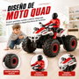 Crazon Moto Quad radio control escala 1:14 con luces y sonidos Rojo