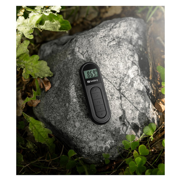 Sandberg Pocket Radio FM Recargable con Batería Incorporada, Ultracompacta y Portátil con Auriculares Incluidos para Deporte y Emergencias