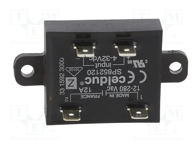 CELDUC Relé de semiconductor SP 12A 12-280VAC