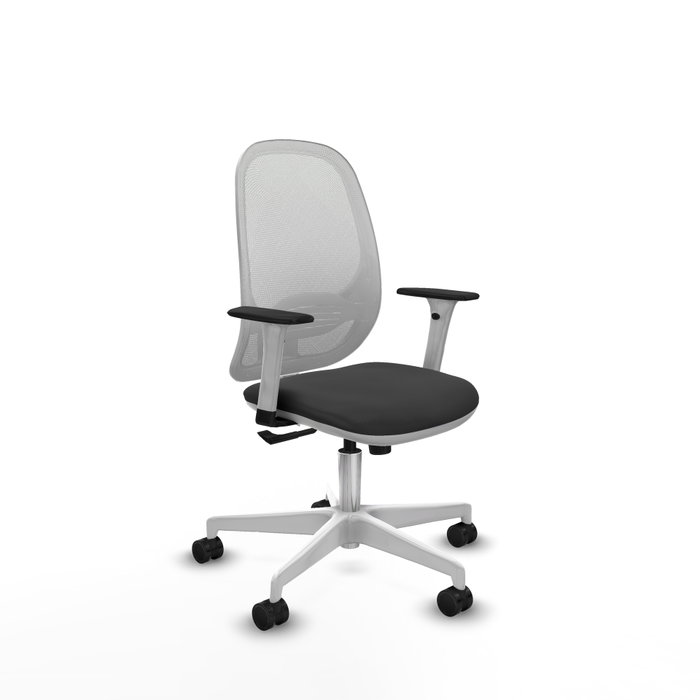 PIQUERAS Y CRESPO Silla de oficina Cilanco con mecanismo Sincro, Gris oscuro y Blanco PIQUERAS Y CRESPO Silla de oficina Cilanco con mecanismo Sincro, Gris oscuro y Blanco