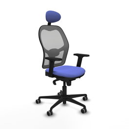 PIQUERAS Y CRESPO Silla de oficina Jorquera Azul claro y Gris