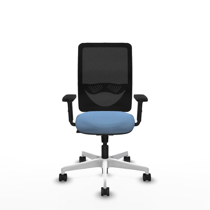 PIQUERAS Y CRESPO Silla de oficina Zulema con mecanismo Sincro, Azul cielo y Negro PIQUERAS Y CRESPO Silla de oficina Zulema con mecanismo Sincro, Azul cielo y Negro