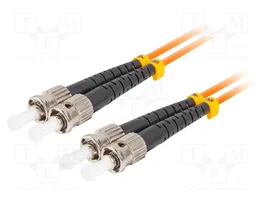 LANBERG Cable de conexión de fibra óptica OM2 ST/UPC duplex 15m