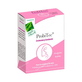 CIEN POR CIEN NATURAL Probitec Embarazo Y Lactancia 30Cap+30Perlas Probióticos y DHA para Embarazadas y Lactantes