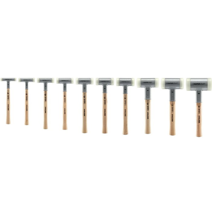 Halder Supercraft Martillo de cara blanda H 50 con mango reductor de vibraciones