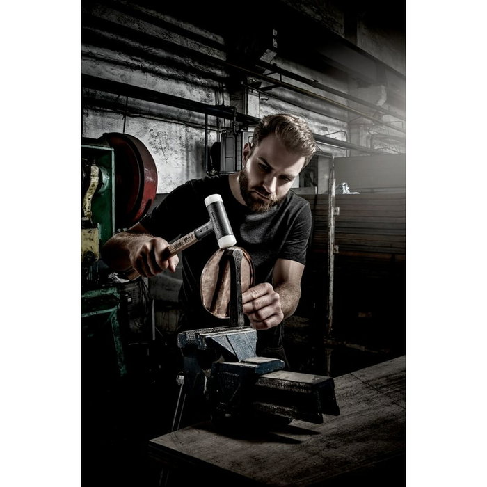 Halder Supercraft Martillo de cara blanda H 50 con mango reductor de vibraciones