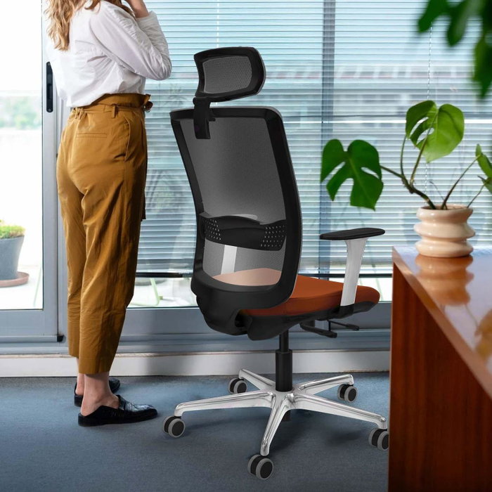 PIQUERAS Y CRESPO Silla de oficina Haches con mecanismo Sincro/Traslack, Pistacho y Gris PIQUERAS Y CRESPO Silla de oficina Haches con mecanismo Sincro/Traslack, Pistacho y Gris