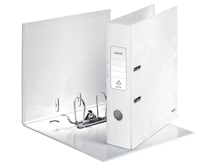 Leitz Archivador de palanca WOW Cartón forrado 180 DIN A4 80 mm Blanco Leitz Archivador de palanca WOW Cartón forrado 180 DIN A4 80 mm Blanco