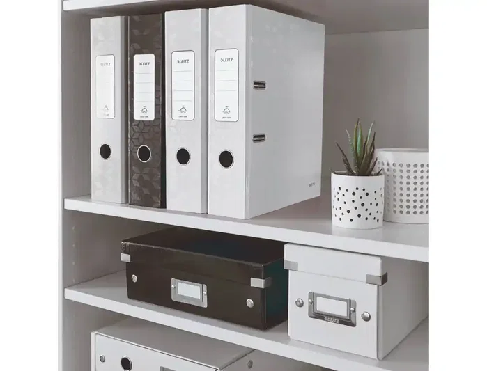 Leitz Archivador de palanca WOW Cartón forrado 180 DIN A4 80 mm Blanco Leitz Archivador de palanca WOW Cartón forrado 180 DIN A4 80 mm Blanco