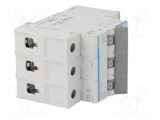 HAGER MCN325E Interruptor magnetotérmico 25A 3 polos 6kA