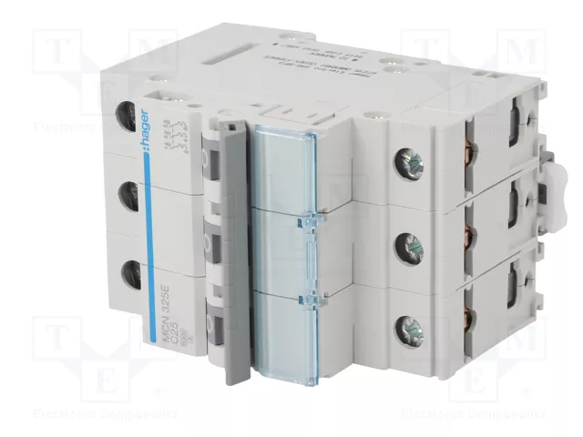 HAGER MCN325E Interruptor magnetotérmico 25A 3 polos 6kA
