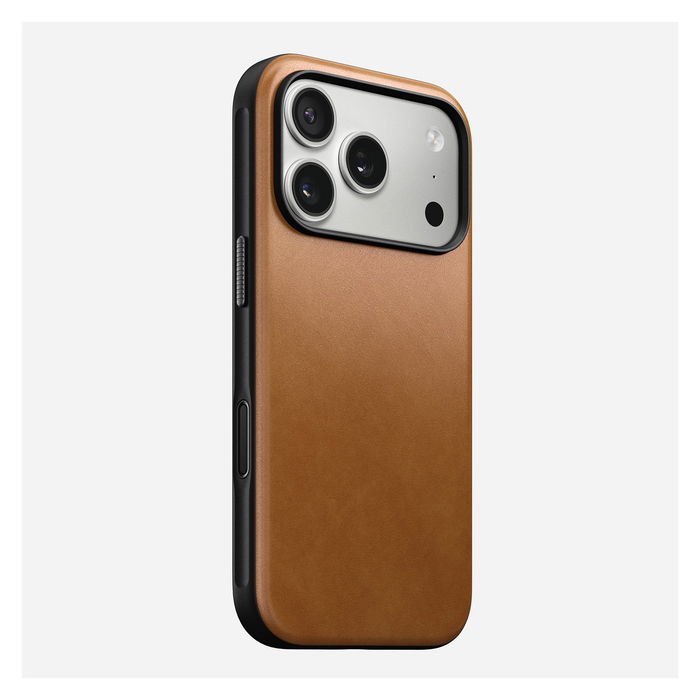 Nomad Modern Leather Case para iPhone 17 Pro, English Tan, Color Marrón, Carcasa de Cuero Nomad Modern Leather Case para iPhone 17 Pro, English Tan, Color Marrón, Carcasa de Cuero