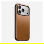 Nomad Modern Leather Case para iPhone 17 Pro, English Tan, Color Marrón, Carcasa de Cuero