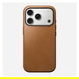 Nomad Modern Leather Case para iPhone 17 Pro, English Tan, Color Marrón, Carcasa de Cuero