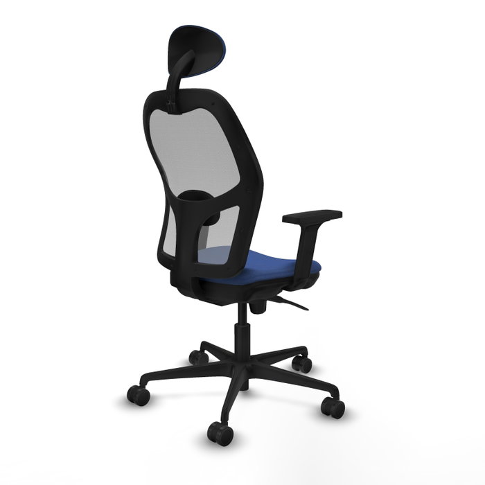 PIQUERAS Y CRESPO Silla de oficina Jorquera con mecanismo Sincro, Azul marino y Gris