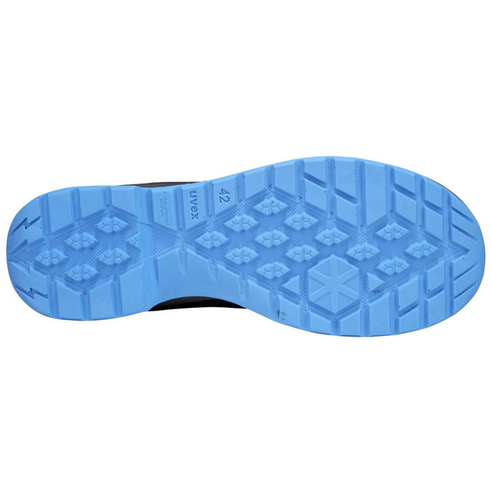 uvex Zapatos de seguridad 2 trend BOA S1 P Negro / Azul Talla 42 uvex Zapatos de seguridad 2 trend BOA S1 P Negro / Azul Talla 42