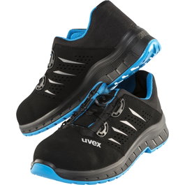 uvex Zapatos de seguridad 2 trend BOA S1 P Negro / Azul Talla 42