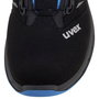 uvex Zapatos de seguridad 2 trend BOA S1 P Negro / Azul Talla 42