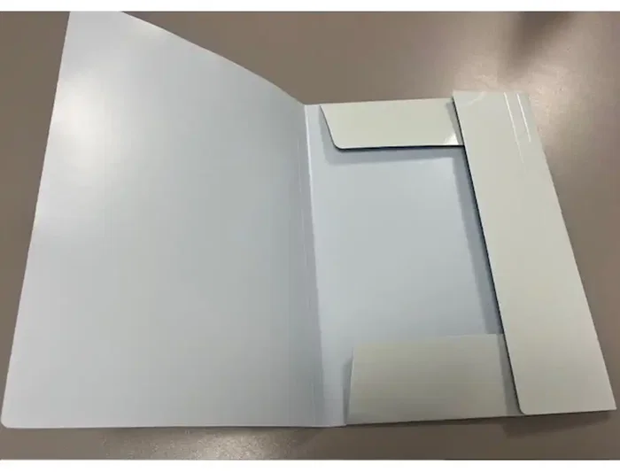 Stydio Style Carpeta de cartón brillante A4 con 3 solapas y gomas, colores pastel surtidos, expositor de 24 unidades