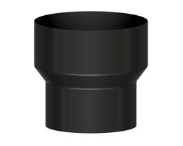 Estufa de reducción/ampliación vitrificada negra 100Ø-110Ø