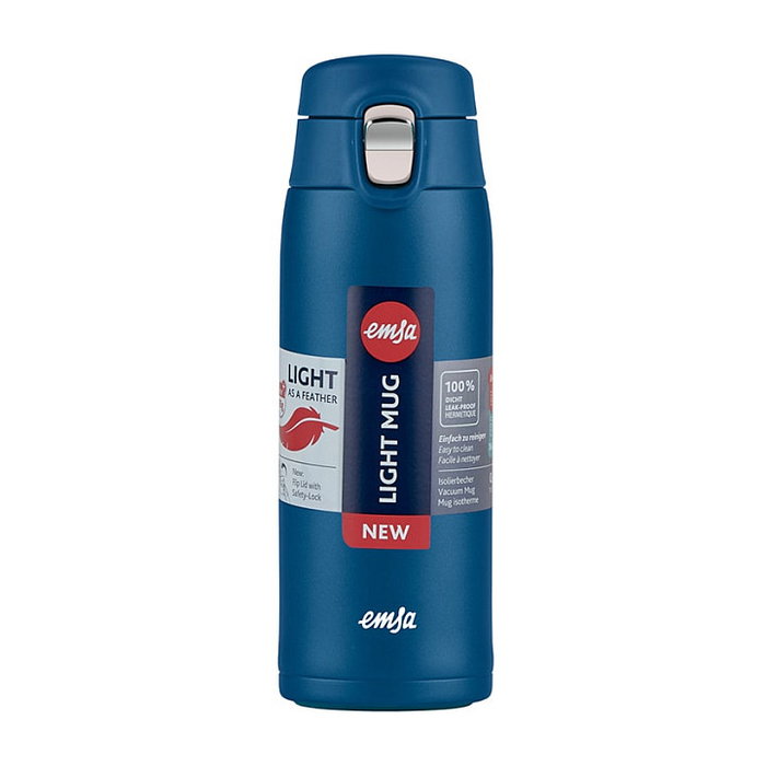 Emsa Light Mug Taza Térmica Azul 400 ml