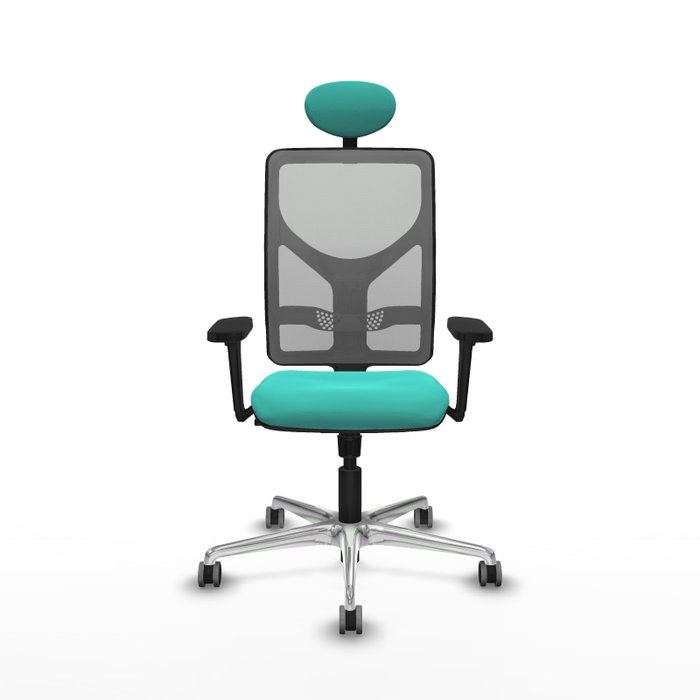 PIQUERAS Y CRESPO Silla de oficina Motilla con mecanismo Sincro, Turquesa y Gris PIQUERAS Y CRESPO Silla de oficina Motilla con mecanismo Sincro, Turquesa y Gris